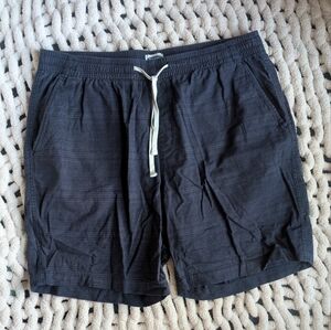Old Navy Navy Pinstripe Elastic Waist Shorts